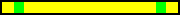 Yellow belt with green tags