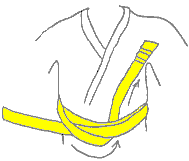 How to tie a belt - step 4