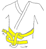 How to tie a belt - step 7